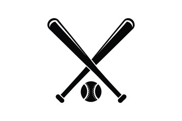 Baseball bat icon. Simple illustration of baseball bat vector illustration, Baseball bat silhouette, 
baseball player svg, Sports icon, isolated vector  