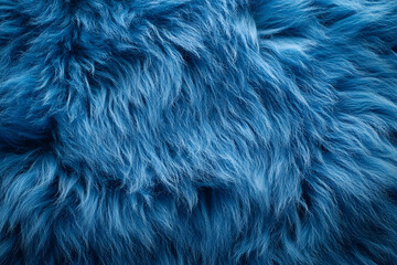 Naklejka premium Vibrant Blue Fluffy Furry Texture Background for Design Projects : Generative AI