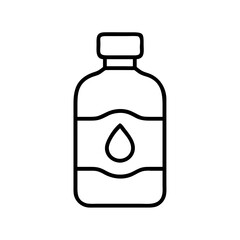 water bottle icon, water bottle line art - simple line art of water bottle, perfect for water bottle logos and icons