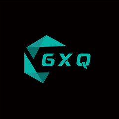 GXQ creative minimalist letter logo. GXQ unique vector initials alphabet letter logo design