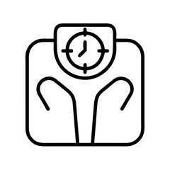 weight management icon, weight management line art - simple line art of weight management, perfect for weight management logos and icons