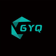GYQ creative minimalist letter logo. GYQ unique vector initials alphabet letter logo design