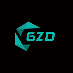 GZD creative minimalist letter logo. GZD unique vector initials alphabet letter logo design