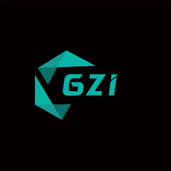 GZI creative minimalist letter logo. GZI unique vector initials alphabet letter logo design