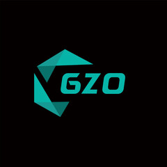 GZO creative minimalist letter logo. GZO unique vector initials alphabet letter logo design