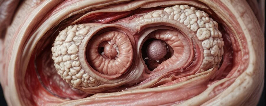 Abdominal cavity containing a liposarcoma tumor , imaging technology, medical imaging, CT scan image