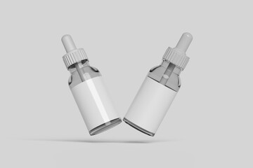 SERUM BOTTLE BLANK BACKGROUND

