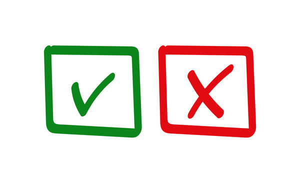 Сheck mark and cross in checkboxs