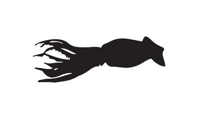 silhouette of a wolf