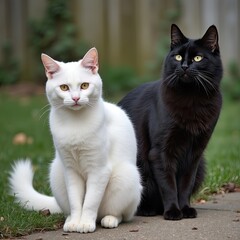 Black and white cat