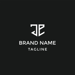 Obraz premium JE logo is a little explanation of the concept of the logo