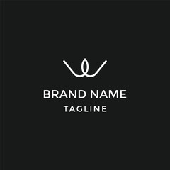 letter w with leaf logo icon design vector design template inspiration