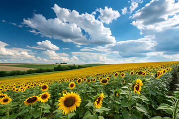 Obraz premium sunflowers background