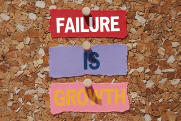 Failure is a stepping stone to growth and learning from mistakes.