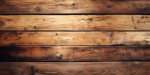 Rustic wooden textured planks with rich natural grain for backgrounds and designs : Generative AI
