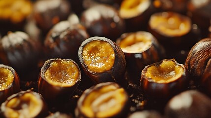 Roasted Chestnuts in a Bunch.