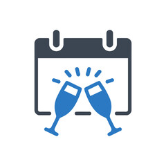 Celebration Calendar Toast Icon