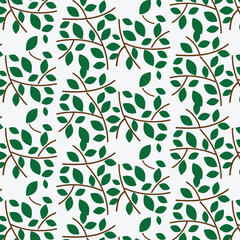 seamless pattern with leaves