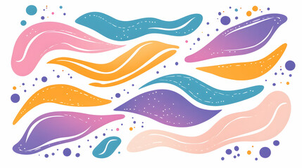 Abstract colorful wave pattern design, background texture for website or social media