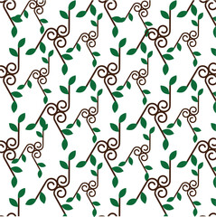 seamless pattern with leaves