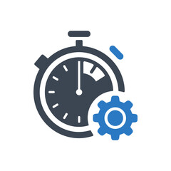 Stopwatch Gear Icon