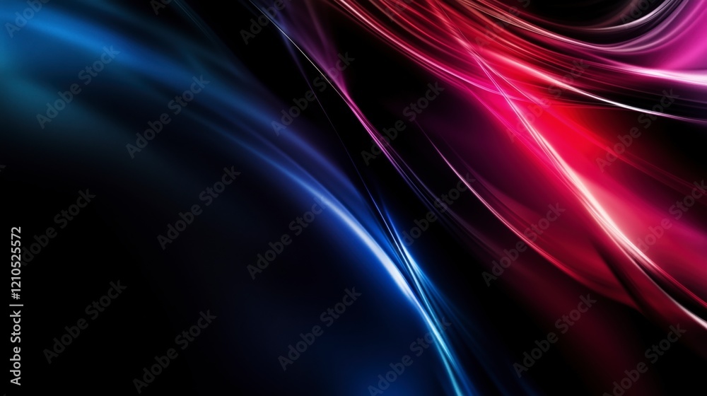Poster a colorful, abstract image with a blue and red swirl. the colors are vibrant and the image has a dyn