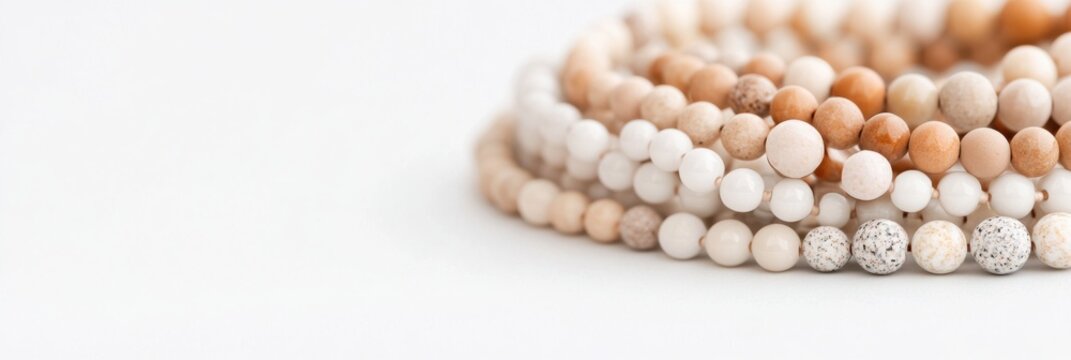 Custom beaded jewelry showcases unique designs and colors in a close-up display of elegance and artistry