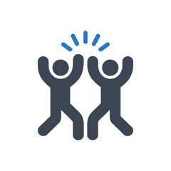 Obraz premium Celebration Gesture Icon
