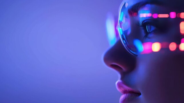 Futuristic visionary concept urban environment portrait -tech ambience close-up view symbolic imagery