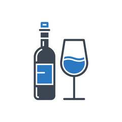 Wine Bottle Glass Icon