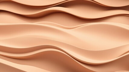 Obraz premium A stylized representation of folded waves in muted earth tones forms a unique abstract background, folded waves, abstract geometry