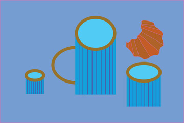 print-ready  kawaii set sticker layout fruit,  cute cartoon animals and fruits, watermelon, heart, pineapple , cat, bunny on purple background, soft pink color, pastel color stickers 