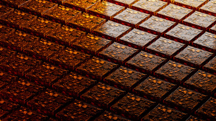 Technological abstract background featuring interconnected circuits