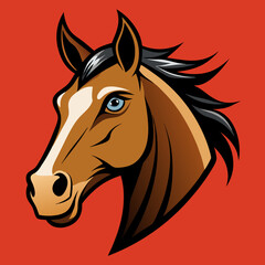 horse head vector