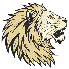lion head vector illustration