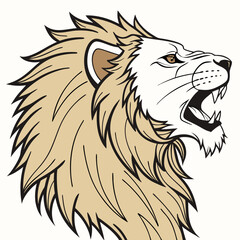 lion head vector