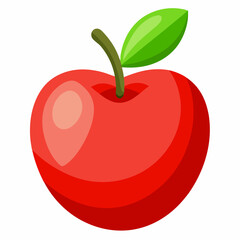 red apple illustration
