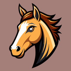 horse head vector