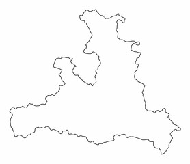 Salzburg outline map