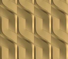 Futuristic 3D Wallpaper of black and green angular shape. High quality seamless texture.