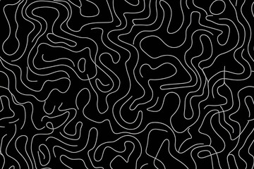 Random chaotic lines abstract geometric pattern.