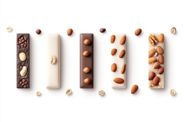 Homemade fruit and nut bars displaying vibrant textures and colors for a healthy snack option