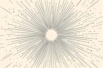 Obraz premium Vintage sunburst.