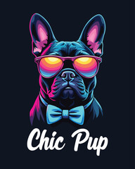 Chic Pup vector design