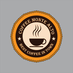 Coffee cup and coffee Vector Design .
