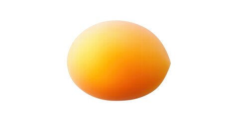 Isolated gradient yellow oval