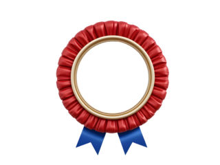 Award badge isolated on transparent or white background, png