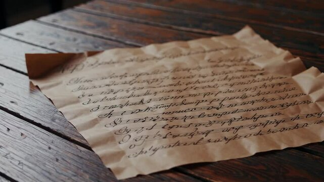 Atmospheric music background with notes on old brown paper