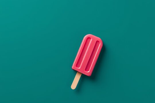 Eis am Stiel pink mit t&uuml;rkisem Hintergrund, teal popsicle