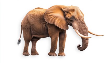 Fototapeta premium Majestic Elephant in the Spotlight. Generative AI